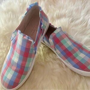 Kate Spade Pink, Green and Blue Slip-On Sneakers